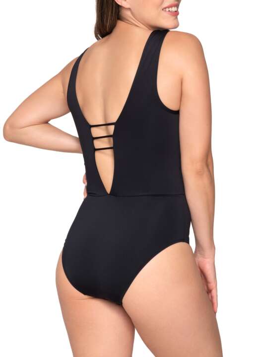 93714LU Maillot de bain une pièce June Luna Splendida Noir face