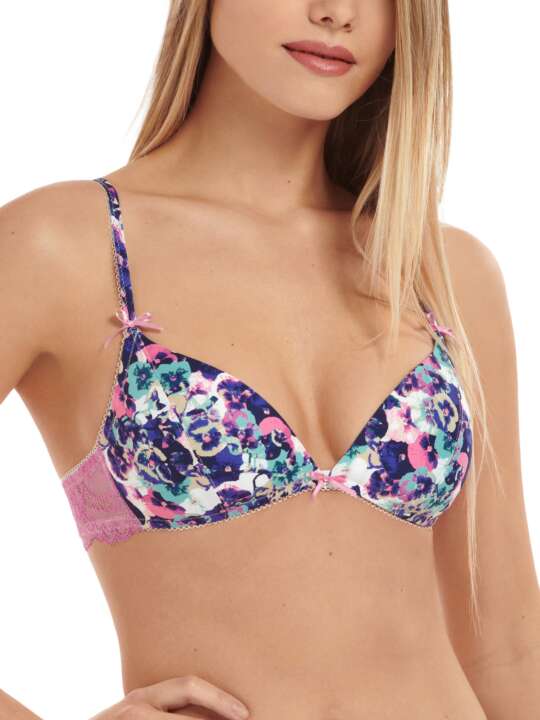 20310LI Soutien-gorge triangle préformé sans armatures Kimberly Lisca Violet face