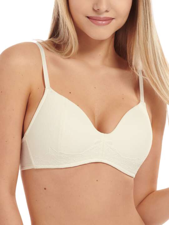 20313LI Soutien-gorge préformé sans armatures Kasia Lisca Ivoire face