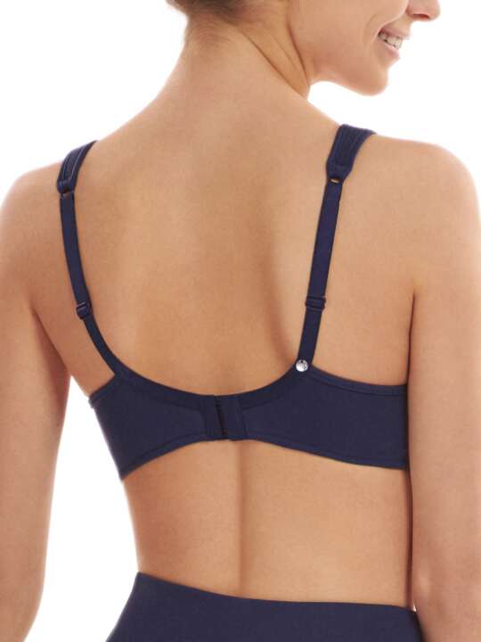 60493LI Soutien-gorge de sport préformé sans armatures Relax Lisca Cheek Bleu face