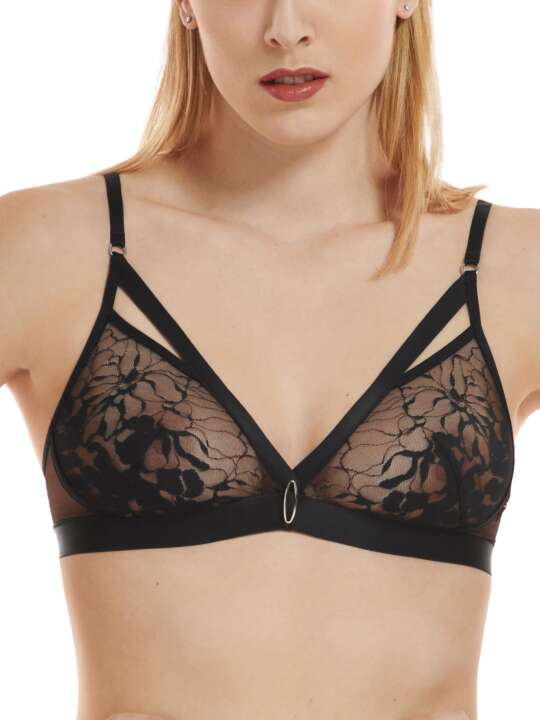 10337LI Soutien-gorge sans armatures Flamenco Lisca Noir face