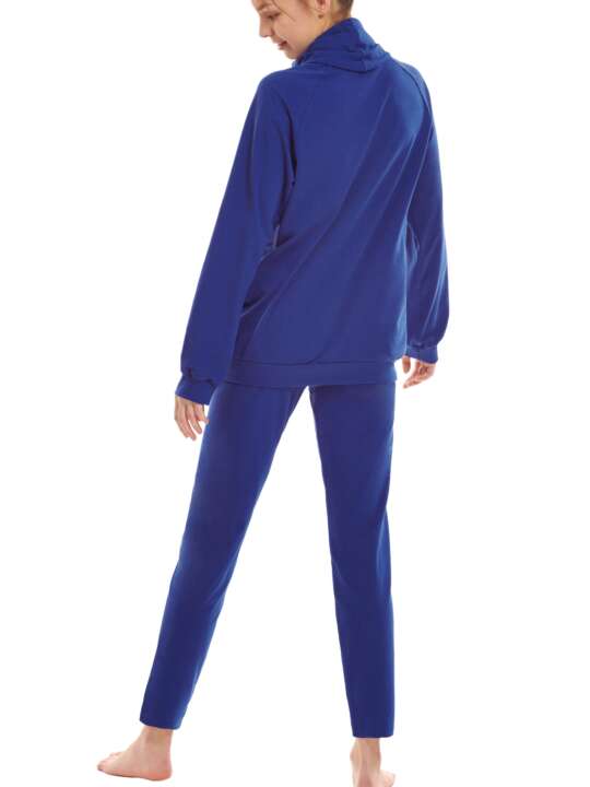 63449LI Pyjama tenue d'intérieur leggings top manches longues Starlight Lisca Cheek Bleu face