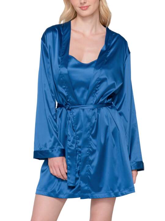 80202LU Kimono satin Prestige Luna Spendida Bleu face