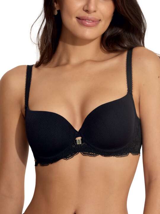 50917SE Soutien-gorge préformé Nicole Selmark Noir face