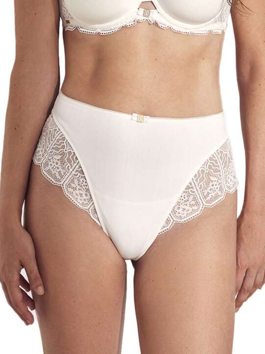 50906SE Thong shorty Nicole Mariage Selmark Ivory face