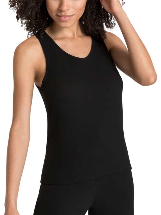 AK2546L Top loungewear Strick Lascana Noir face