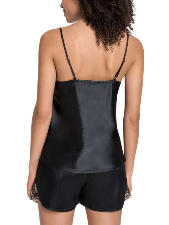 AK8046L Pyjama shorts camisole Capsule Lascana Black face