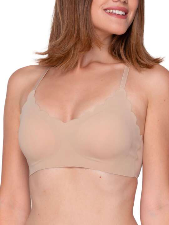 15102LU Bralette préformée sans armatures Every Wear Luna Splendida Beige face