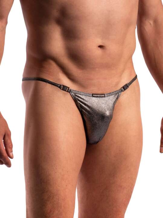 212140M String Stripper M2281 Nightclub Manstore Silver face