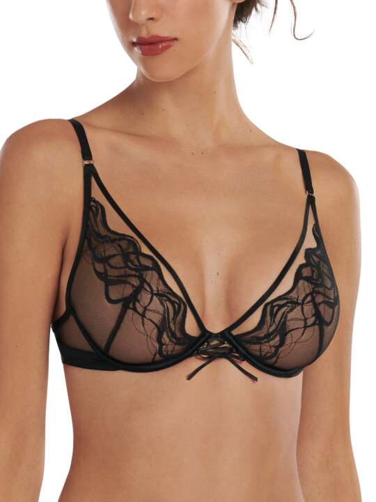 10342LI Soutien-gorge armaturé Dione Lisca Noir face