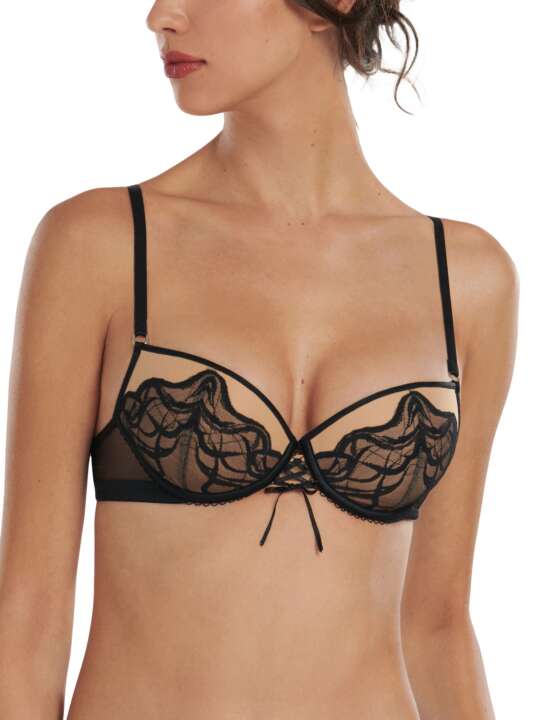 10343LI Soutien-gorge préformé Dione Lisca Noir face