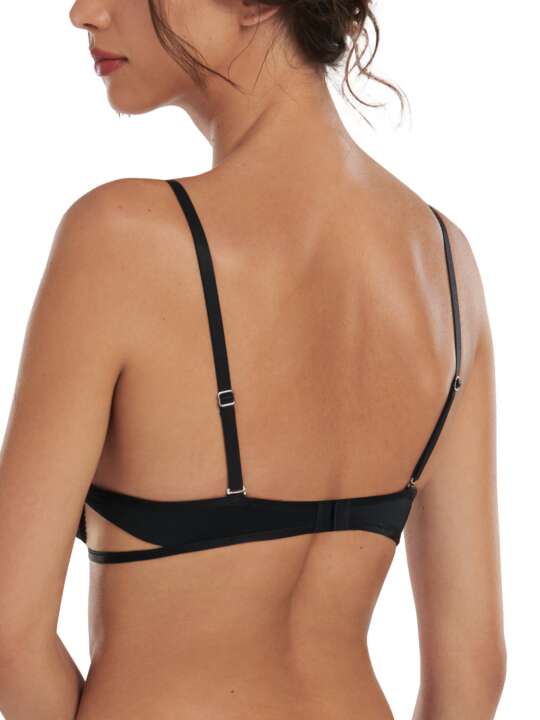 10344LI Soutien-gorge push-up multipositions Dione Lisca Noir face