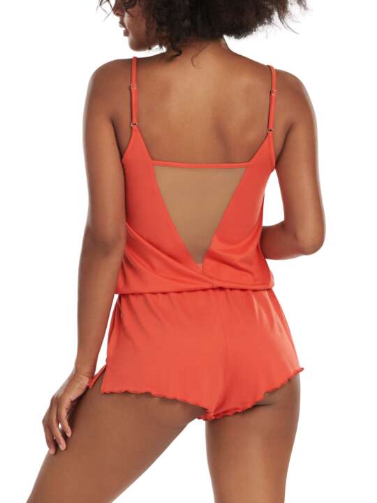 23371LI Pyjama combishort de nuit Dione Lisca Rouge face