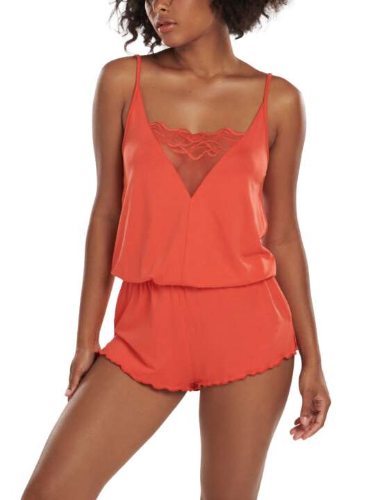 23371LI Pyjama combishort de nuit Dione Lisca Rouge face