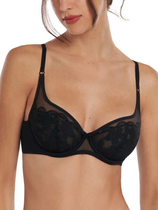 20318LI Soutien-gorge armaturé Leonie Lisca Noir face