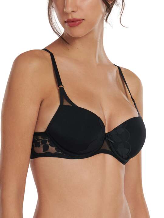 20319LI Soutien-gorge préformé Leonie Lisca Noir face