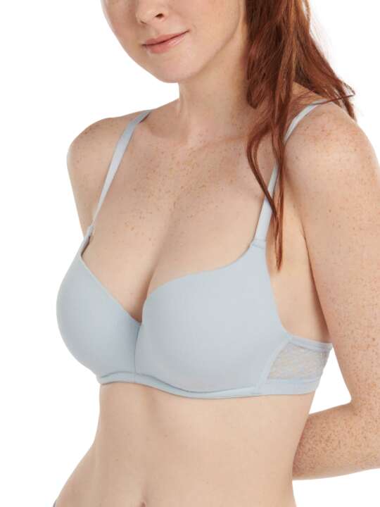 60500LI Soutien-gorge préformé Smooth Lisca Cheek Bleu Ciel face
