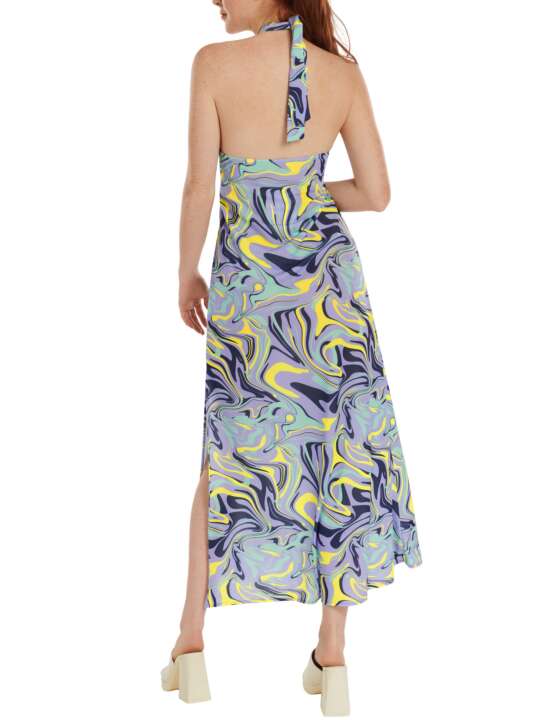 49536LI Summer long dress Palma Lisca Purple face
