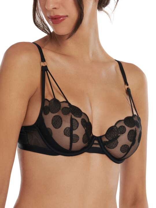 10345LI Soutien-gorge armaturé Venus Lisca Noir face