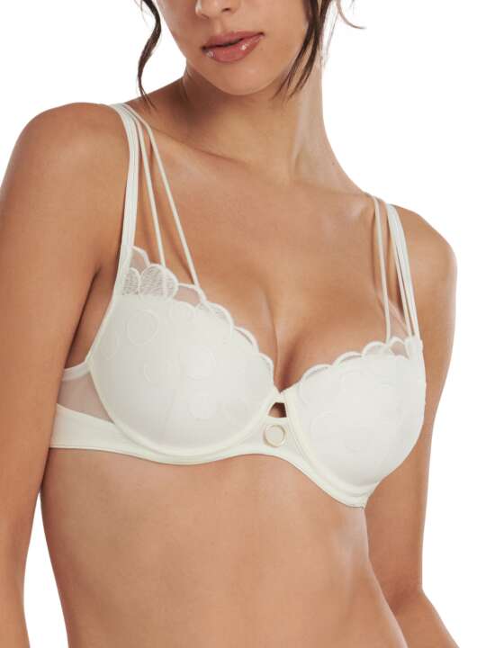 10346LI Soutien-gorge préformé Venus Mariage Lisca Ivoire face