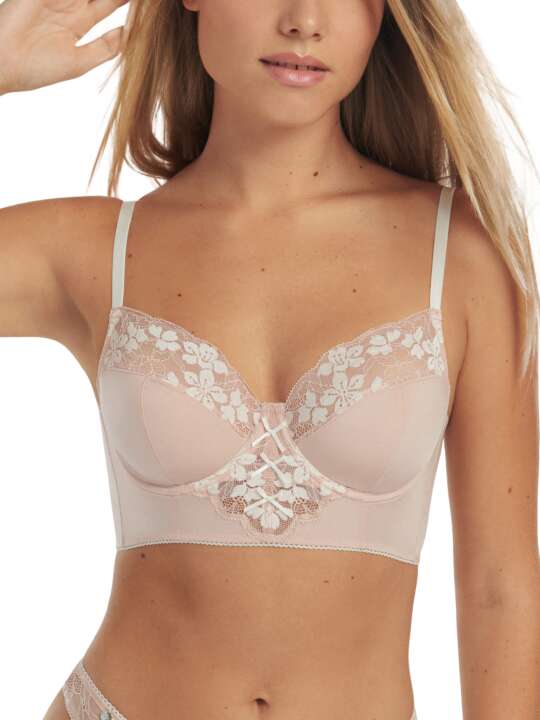 60502LI Soutien-gorge bustier armaturé Posh Lisca Cheek Beige face