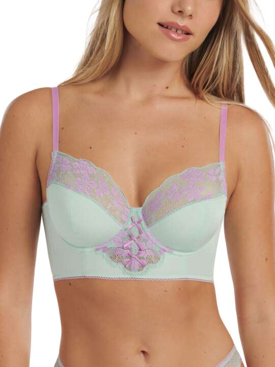 60502LI Soutien-gorge bustier armaturé Posh Lisca Cheek Vert face