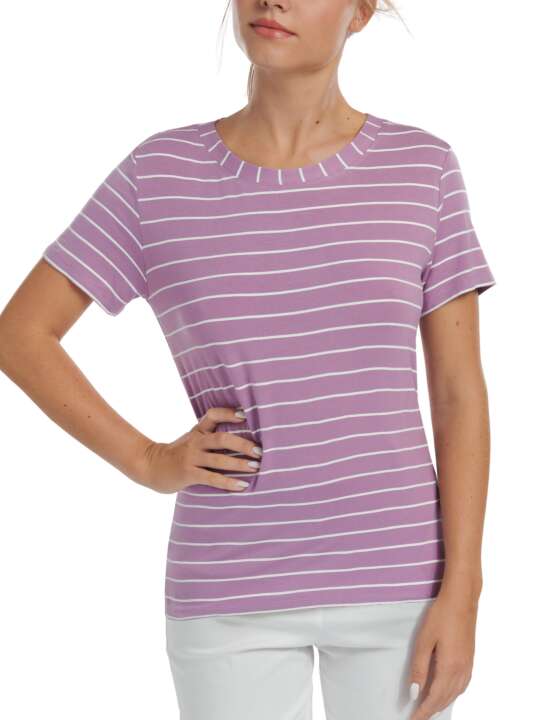 84387LI T-shirt manches courtes Posh Lisca Cheek Violet face