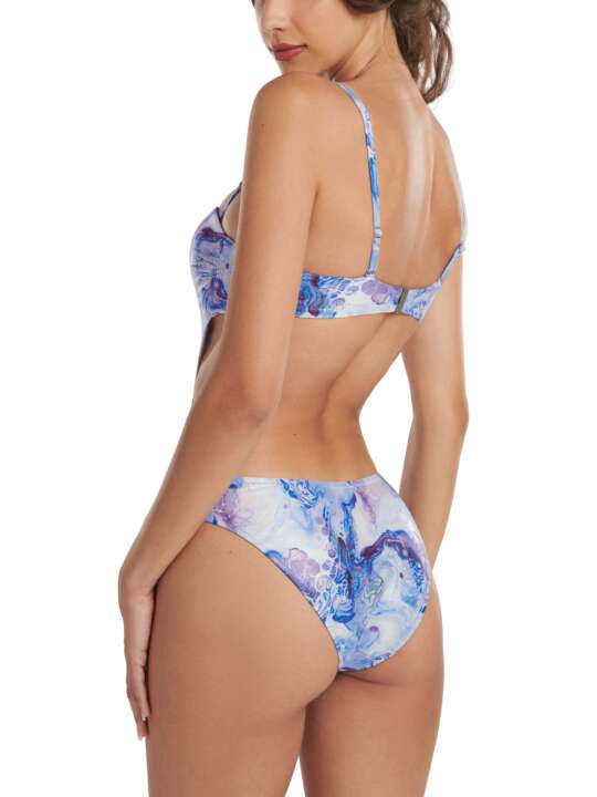 43501LI Maillot de bain une pièce monokini multipositions Indonesia Lisca Bleu face