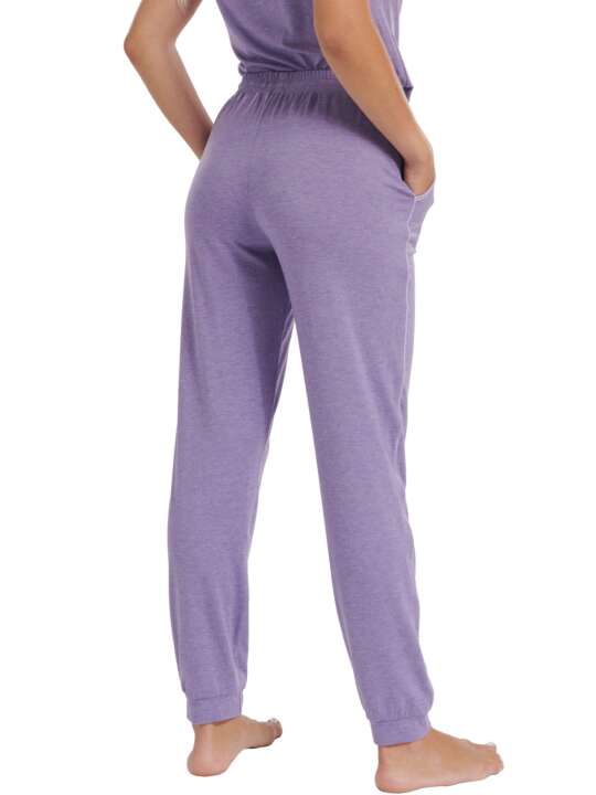 23381LI Bas pyjama pantalon Laura Lisca Violet face