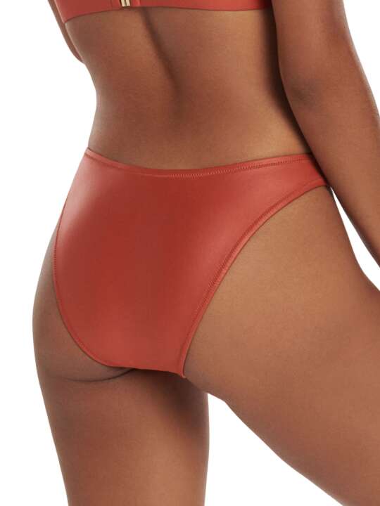 41590LI Bas maillot slip de bain échancré taille basse Jordan Lisca Marron face