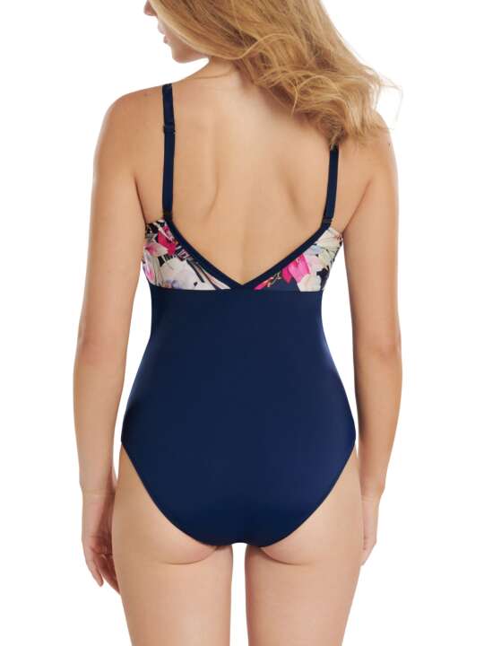 43517LI Maillot de bain une pièce préformé sans armatures Tunis Lisca Bleu face