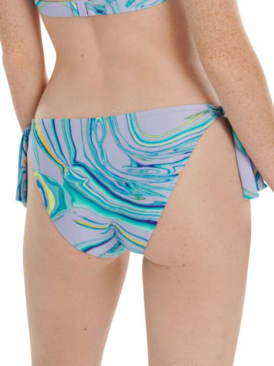 41571LI Bas maillot slip de bain à nouettes Queensland Lisca Violet face