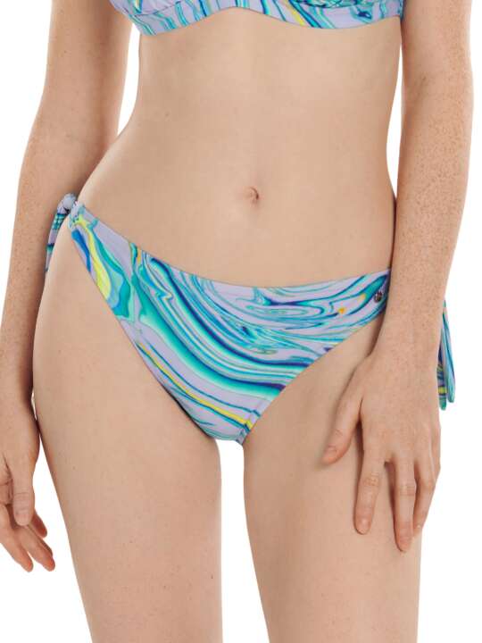 41571LI Bas maillot slip de bain à nouettes Queensland Lisca Violet face