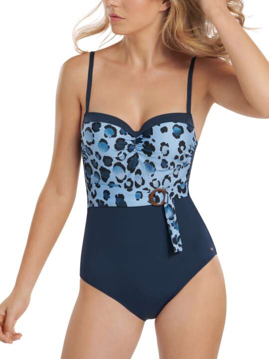 43506LI Maillot de bain une pièce préformé Veracruz Lisca Bleu face