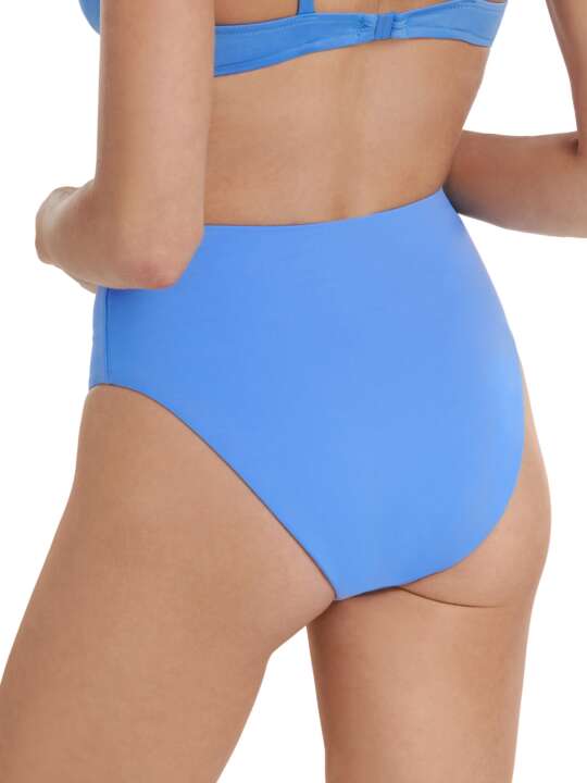 41605LI Bas maillot slip de bain réversible taille haute Laos Lisca Cheek Bleu face