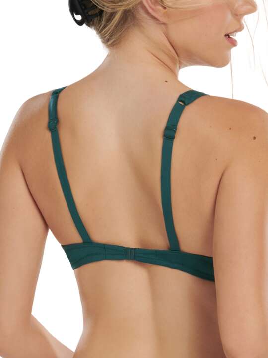 40649LI Haut maillot de bain armaturé Umbria bonnets C à E Lisca Vert face