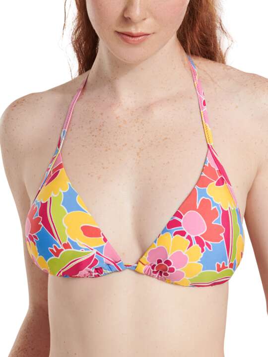 40684LI Haut maillot de bain triangle préformé sans armatures Miami Lisca Cheek Orange face