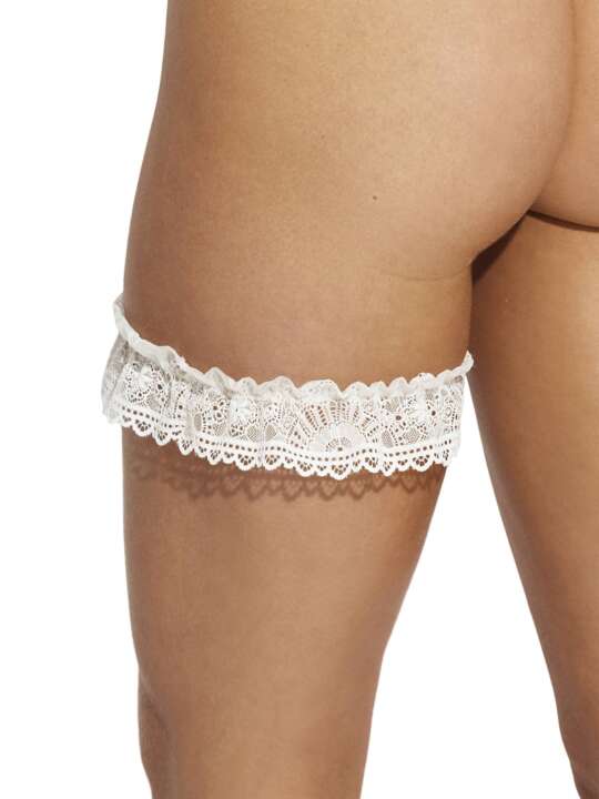 31008SE Garter Penelope Mariage Selmark Ivory face