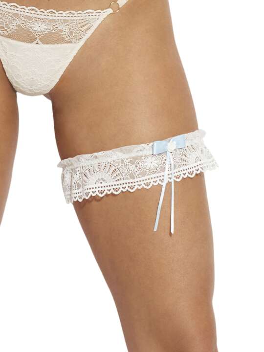 31008SE Garter Penelope Mariage Selmark Ivory face