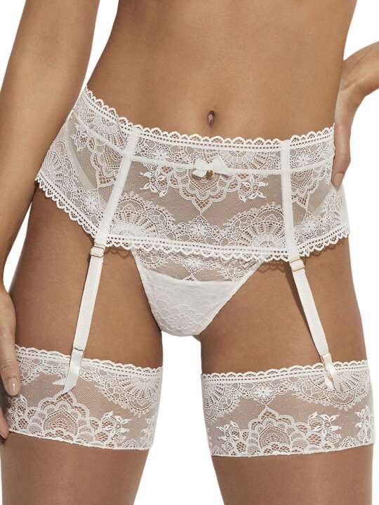 31009SE Suspender belt Penelope Mariage Selmark Ivory face