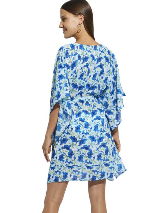 BH395SE Beach Dress Rosé Selmark Mare Blue face