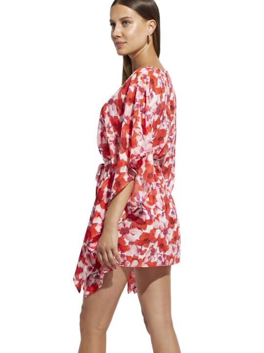 BH395SE Beach Dress Rosé Selmark Mare Red face