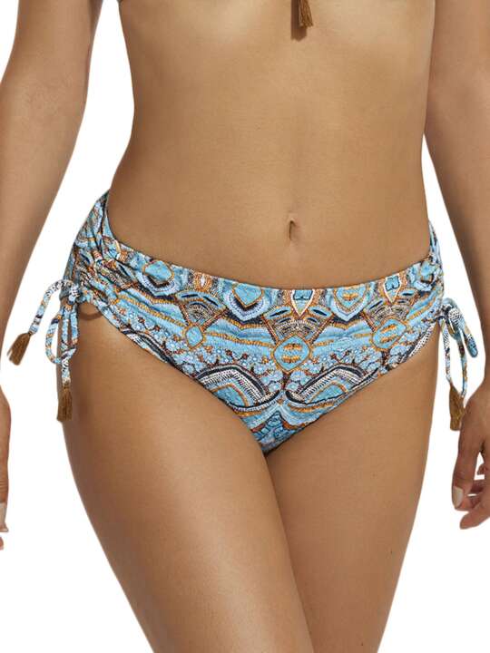 BH603SE Bas maillot slip de bain taille haute Mai Thai Selmark Mare Bleu Turquoise face