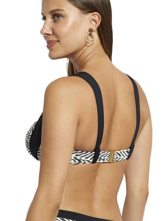 BH916SE Haut maillot de bain bandeau dos nu Caipirinha Selmark Mare Noir face