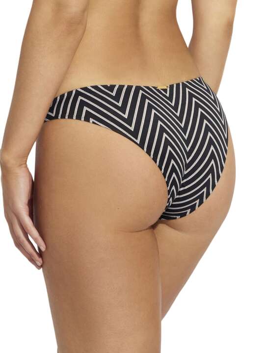 BI604SE Bas maillot brésilien de bain taille basse Ginebra Selmark Mare Noir face