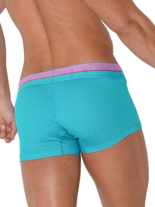 2082COD Boxer Bright Mesh Code22 Bleu Turquoise face