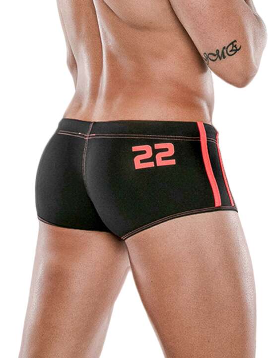 23132CO Boxer de bain Medley Code22 Noir face