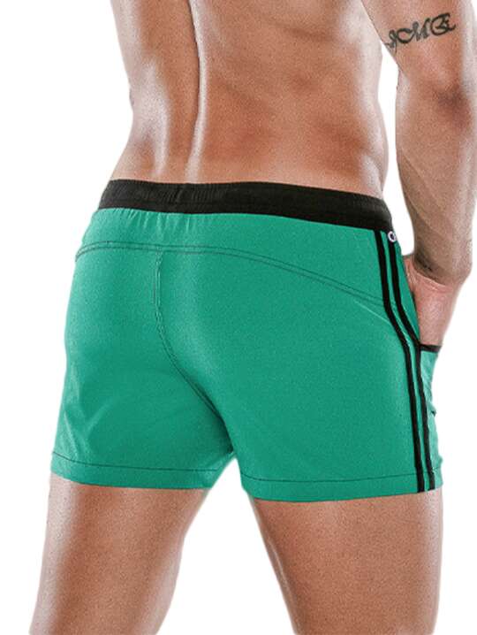 23135CO Short de bain Medley Code22 Vert face