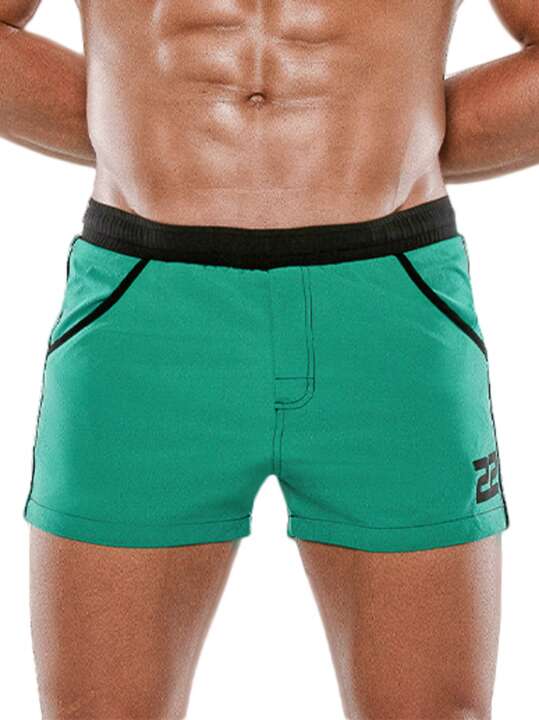 23135CO Short de bain Medley Code22 Vert face