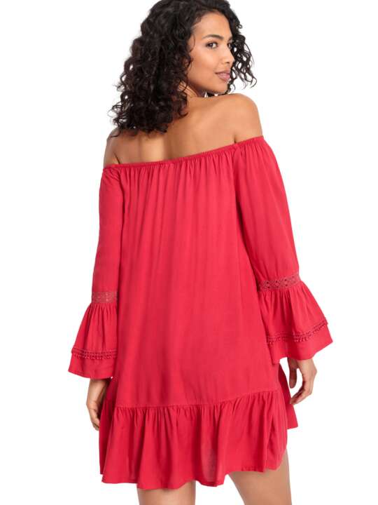 LB40127 Beach tunic Barfuss Lascana Red face